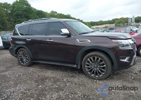 2021 Nissan Armada Platinum 4Wd из США, поврежденный, VIN JN8AY2DBXM9792751